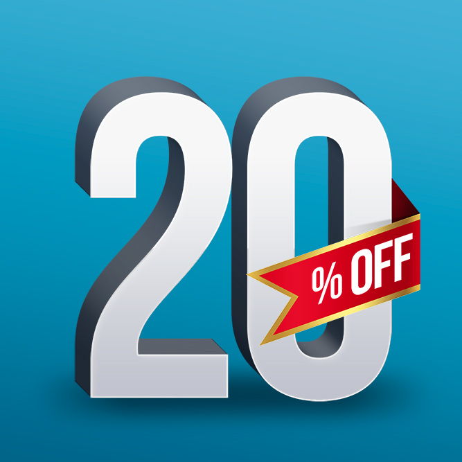 Sconto 20 percento